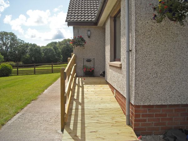 Hardwood Ramp Installation in Laurel