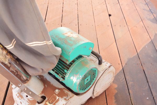 Cedar Deck Sanding in Laurel