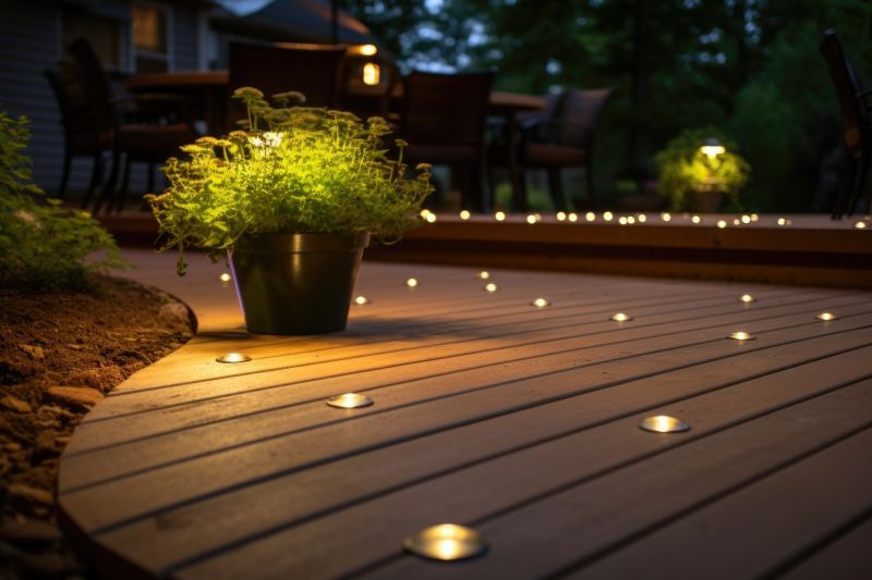 Elegant Deck with Lighting